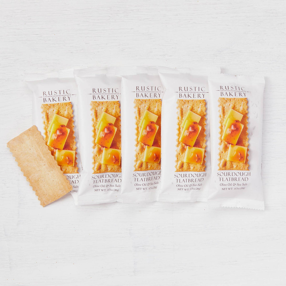 Rustic Bakery - Single Serve Flatbreads - Olive Oil & Sea Salt