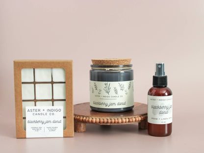 Aster + Indigo Candle Co. - Blackberry Jam Donut | Summer Candle