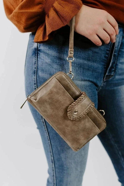 MiMi Wholesale - SV32087WW Jolie Crossbody Wallet With Boho Wrist Strap