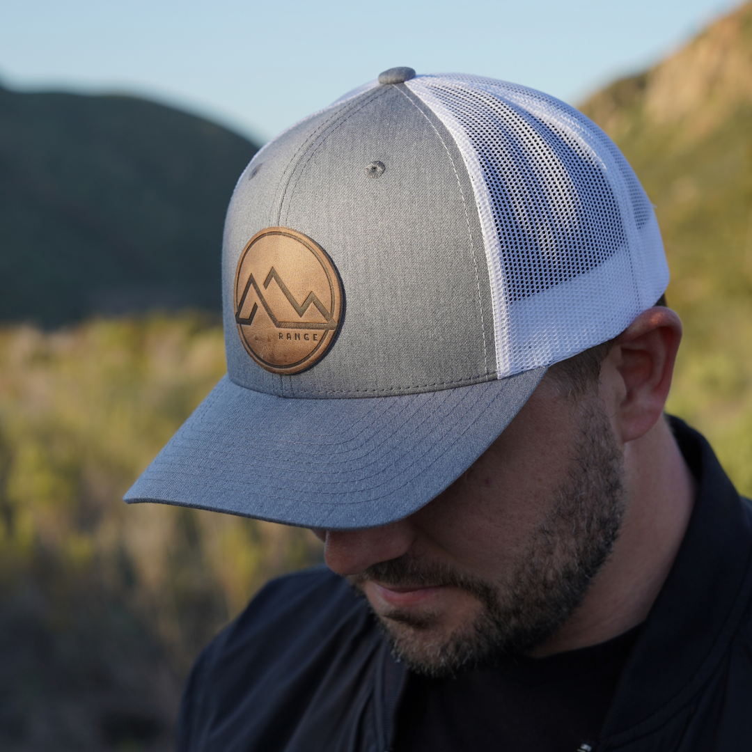 Range Leather Co. - Range Mountain Hat | Leather Patch Trucker Hat