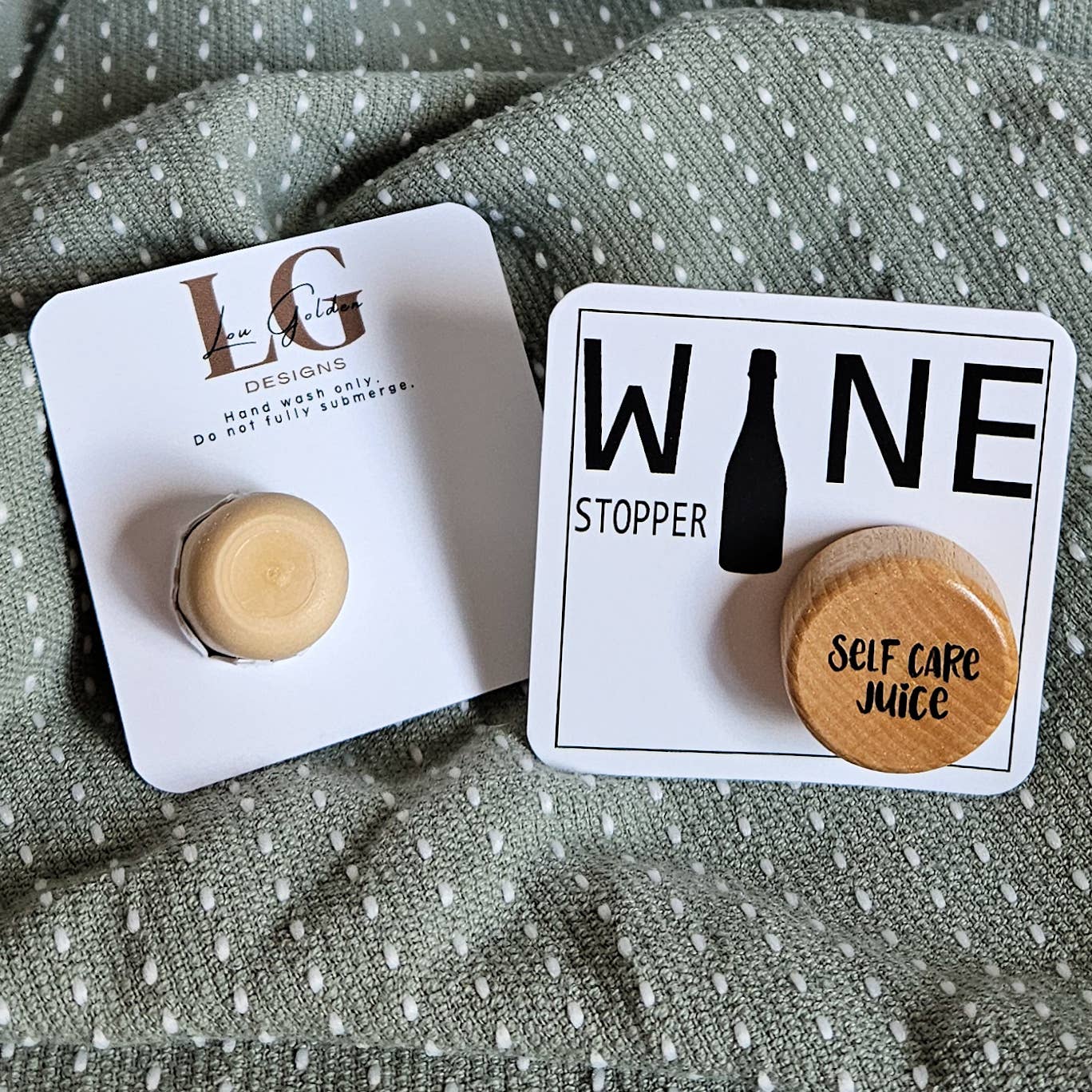 Lou Golden Designs - Self Care Wine Stopper