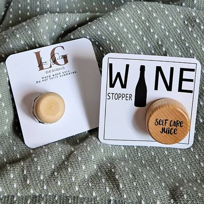 Lou Golden Designs - Self Care Wine Stopper