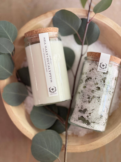NO107 Nectar Republic - Sea Salt + Eucalyptus Bath Soak Tube | gift spa aromatherapy