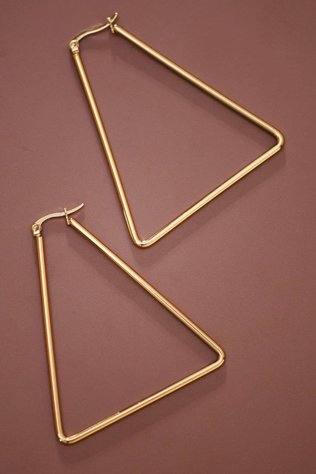 MA208 Mia Accessories - 18K Gold Plated Waterproof Stainless Steel Hoop Earrings - 7149