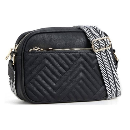 Aili's Corner - Everly Vegan Leather Camera Crossbody