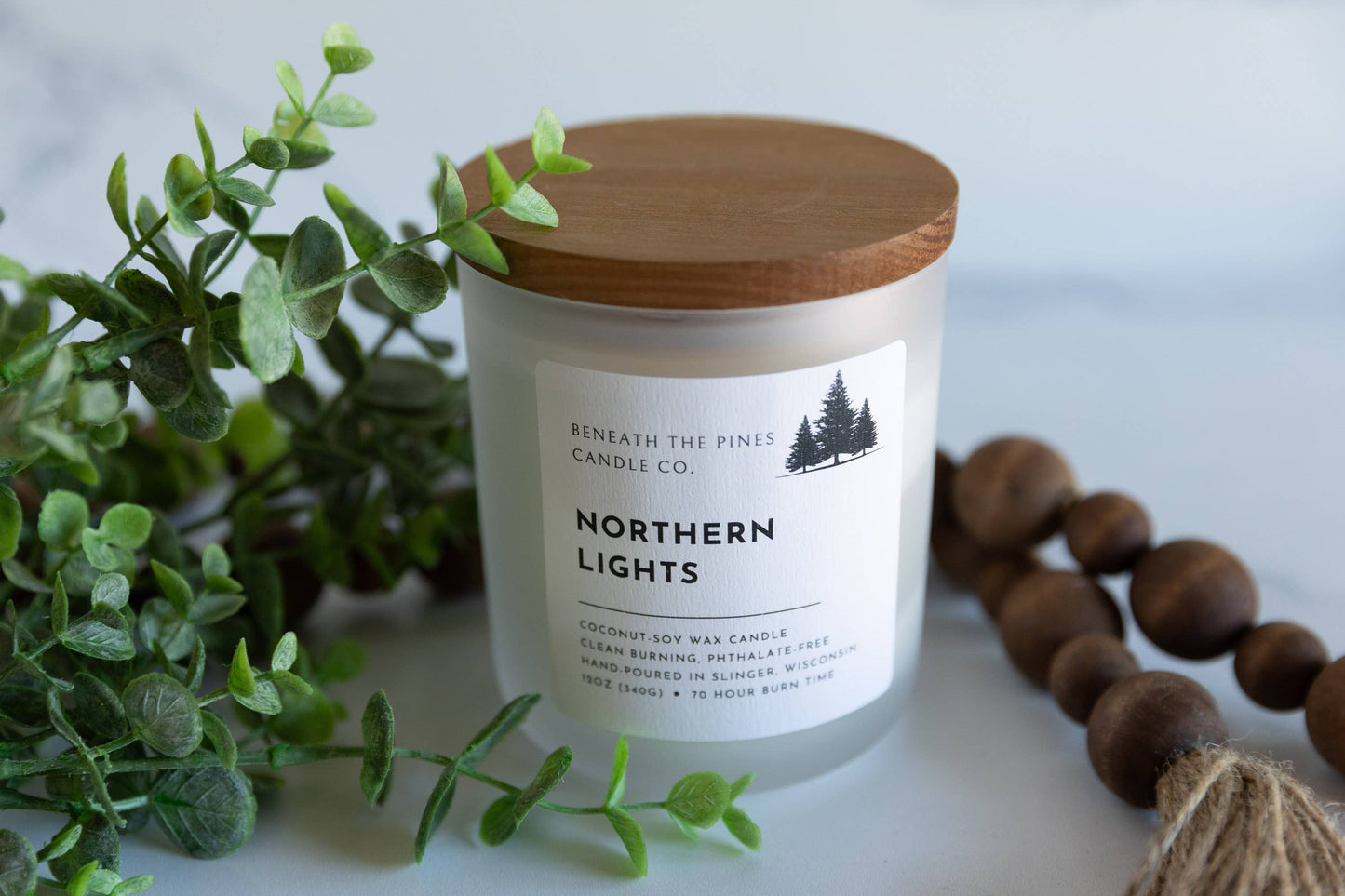 Beneath The Pines Candle Co. - Northern Lights: Coconut-Soy Candle