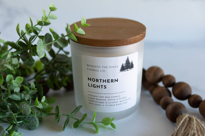 Beneath The Pines Candle Co. - Northern Lights: Coconut-Soy Candle