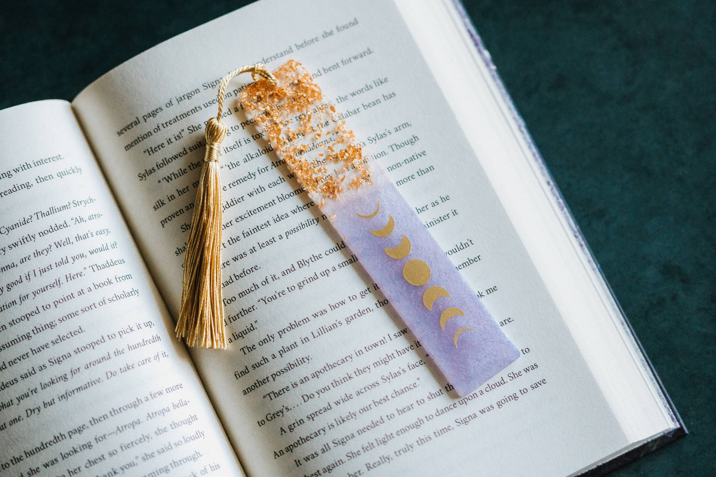 Dège Creative - Lavender Moon Phases & Geode Bookmark
