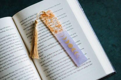 Dège Creative - Lavender Moon Phases & Geode Bookmark