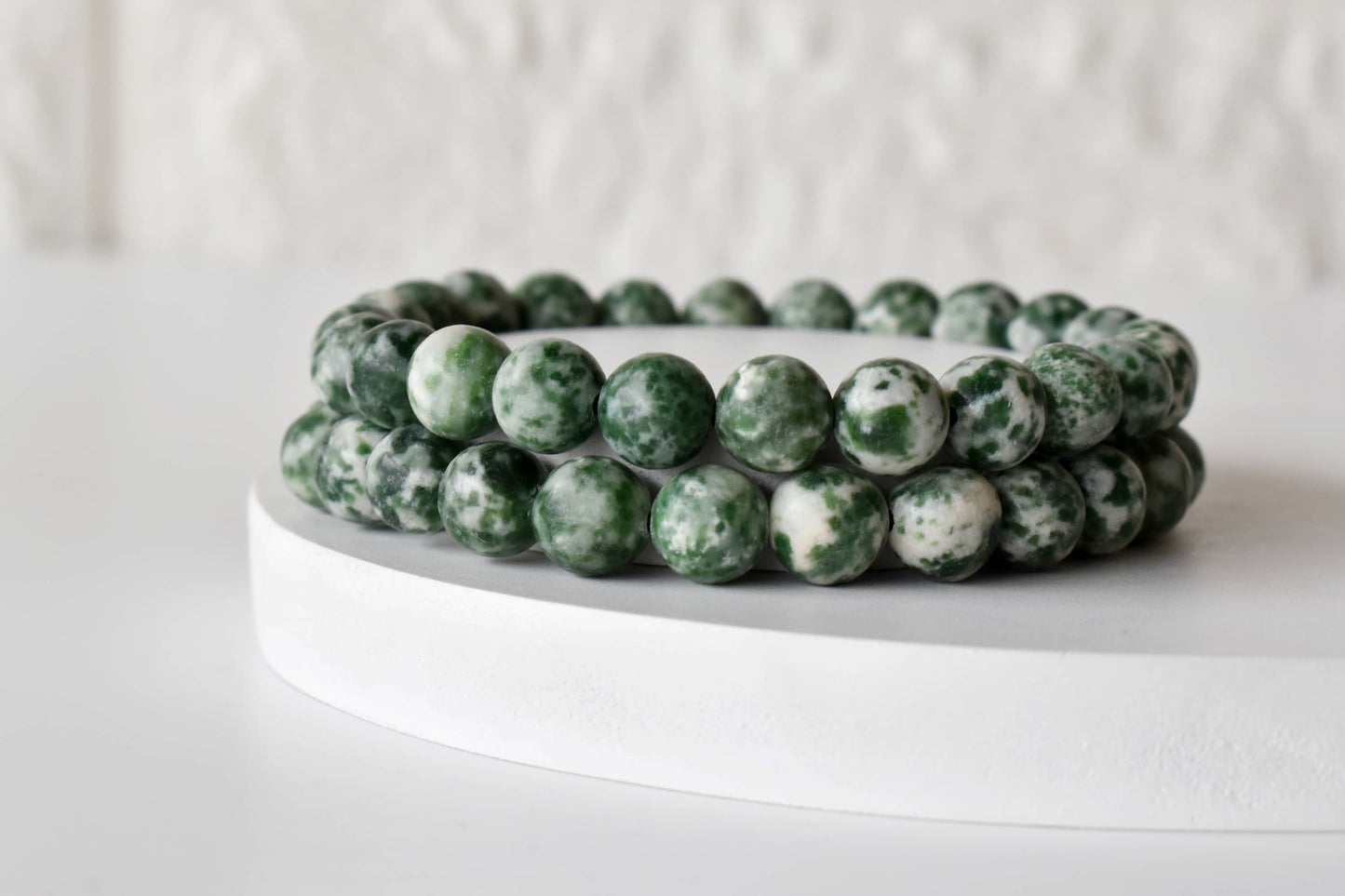 Soothing Crystals - Green Spot Jasper Bracelet (Passion and Creativity)