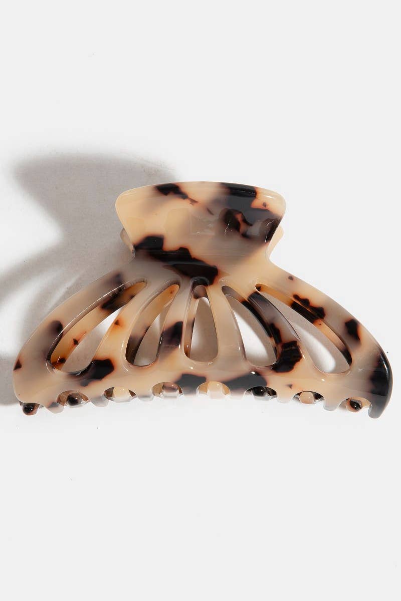 Collections by Fame Accessories - Black And Beige Hair Claw