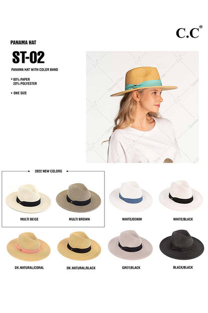 Hana - C.C Adjustable String Straw Hat