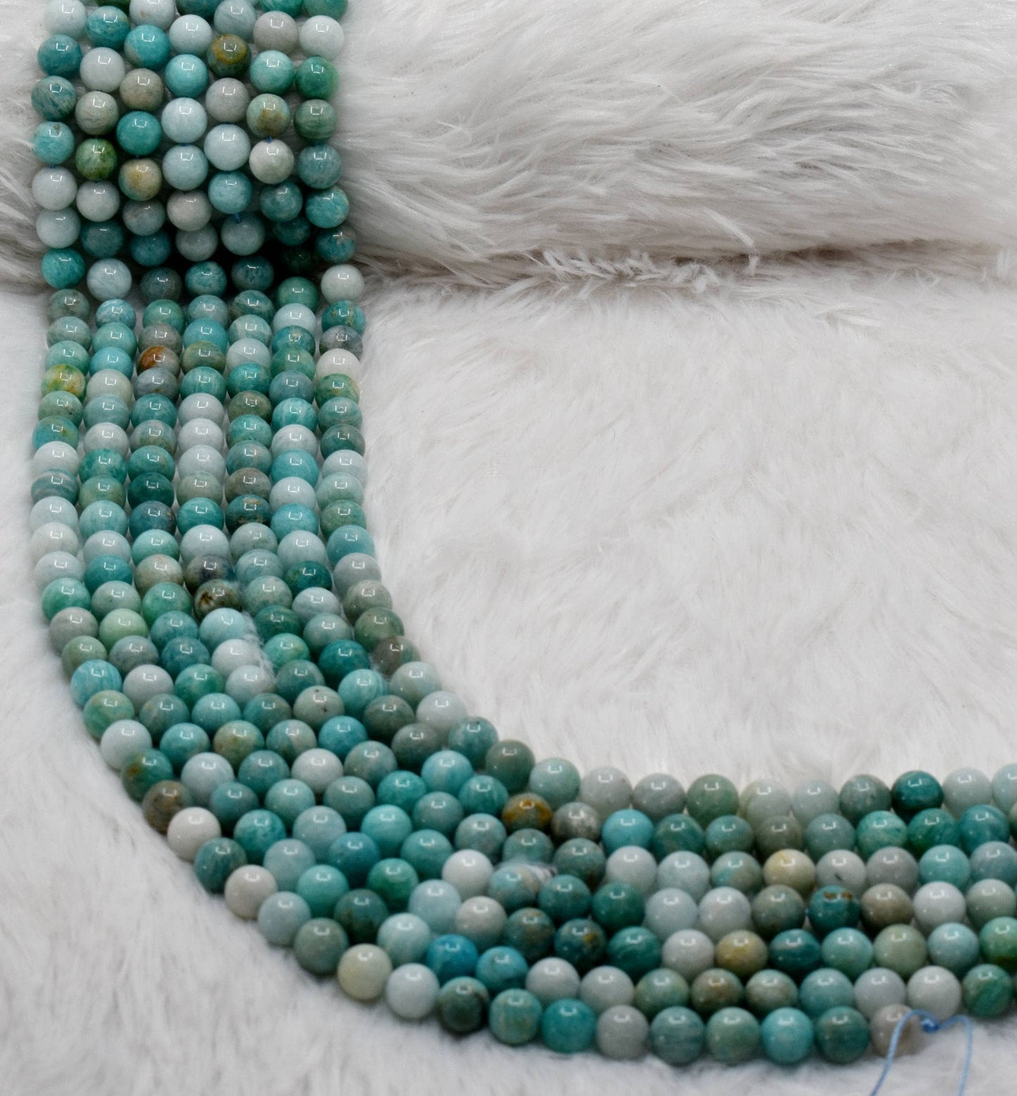 Soothing Crystals - Multi Amazonite Round Beads, 4, 6, 8, 10mm Project For Beads