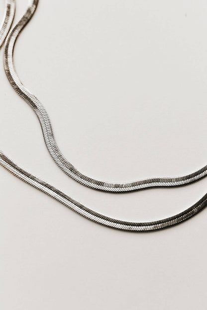 Mauve Jewelry Co. - Jade Gold Filled Herringbone Necklace