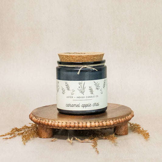 AI105 Aster + Indigo Candle Co. - Caramel Apple Chai | Fall Candle