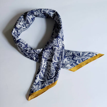 Ellison+Young - Silky Muse Satin Square Scarf - Chic Silky Scarf For Hair, Neck, Or Bag Styling