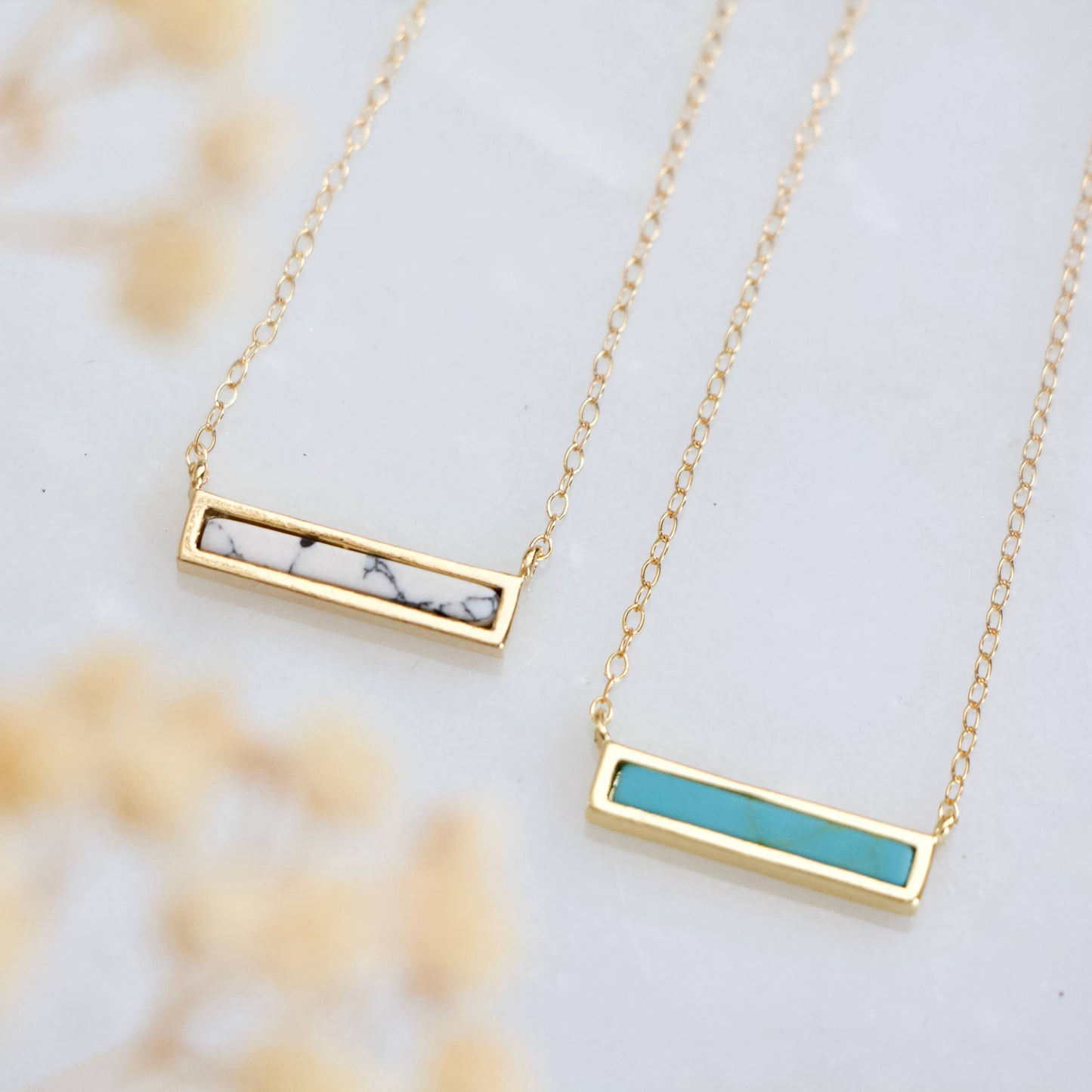 Mesa Blue - Mini Turquoise Bar Necklace