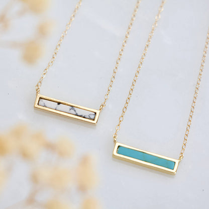 Mesa Blue - Mini Turquoise Bar Necklace