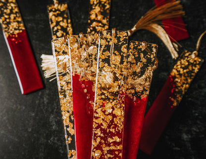 Dège Creative - Red & Gold Bookmark