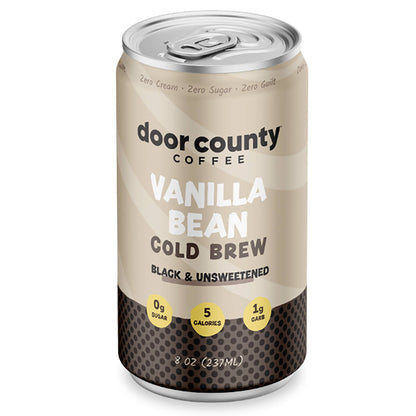 Door County Coffee - Vanilla Bean - Canned Cold Brew