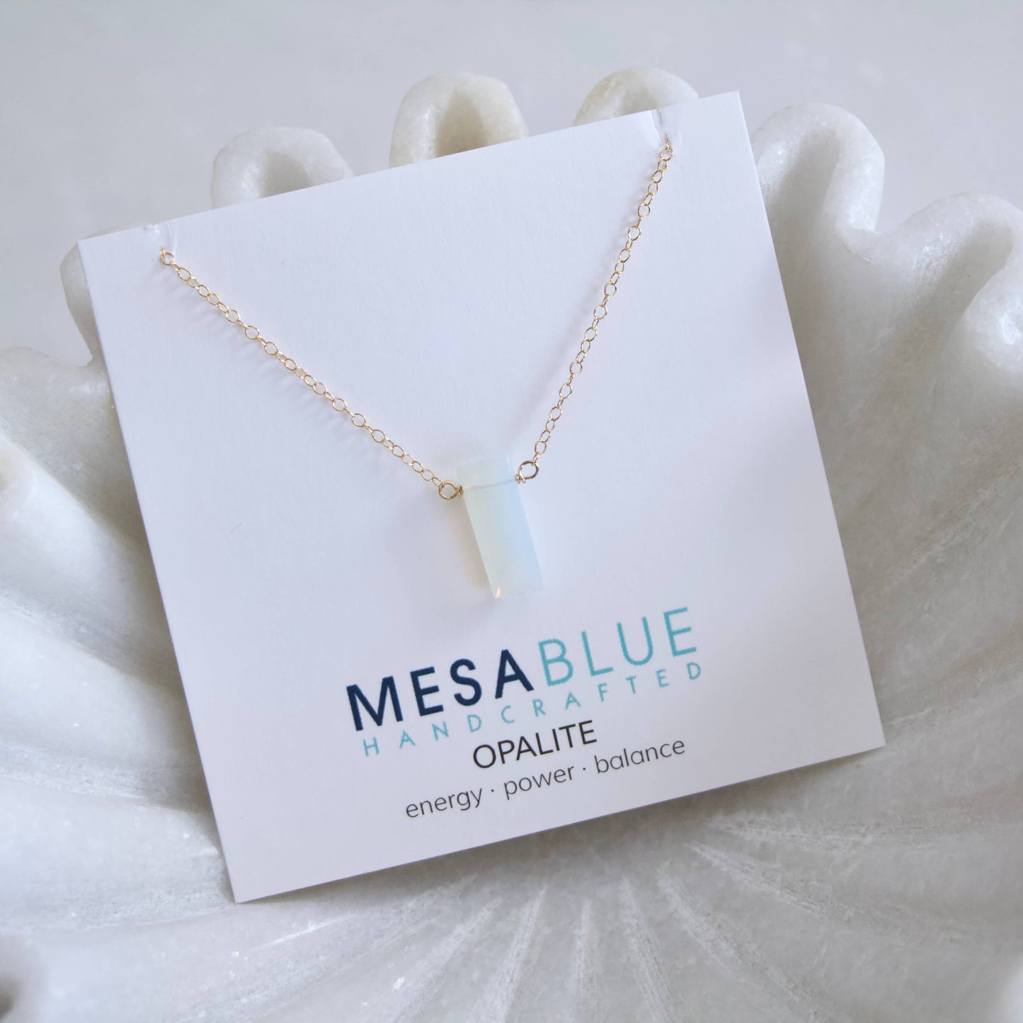 Mesa Blue - Opalite Necklace - Gold Filled
