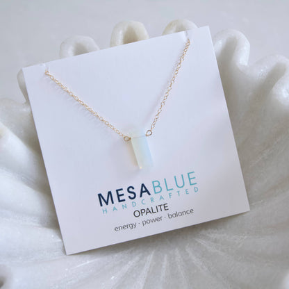 Mesa Blue - Opalite Necklace - Gold Filled