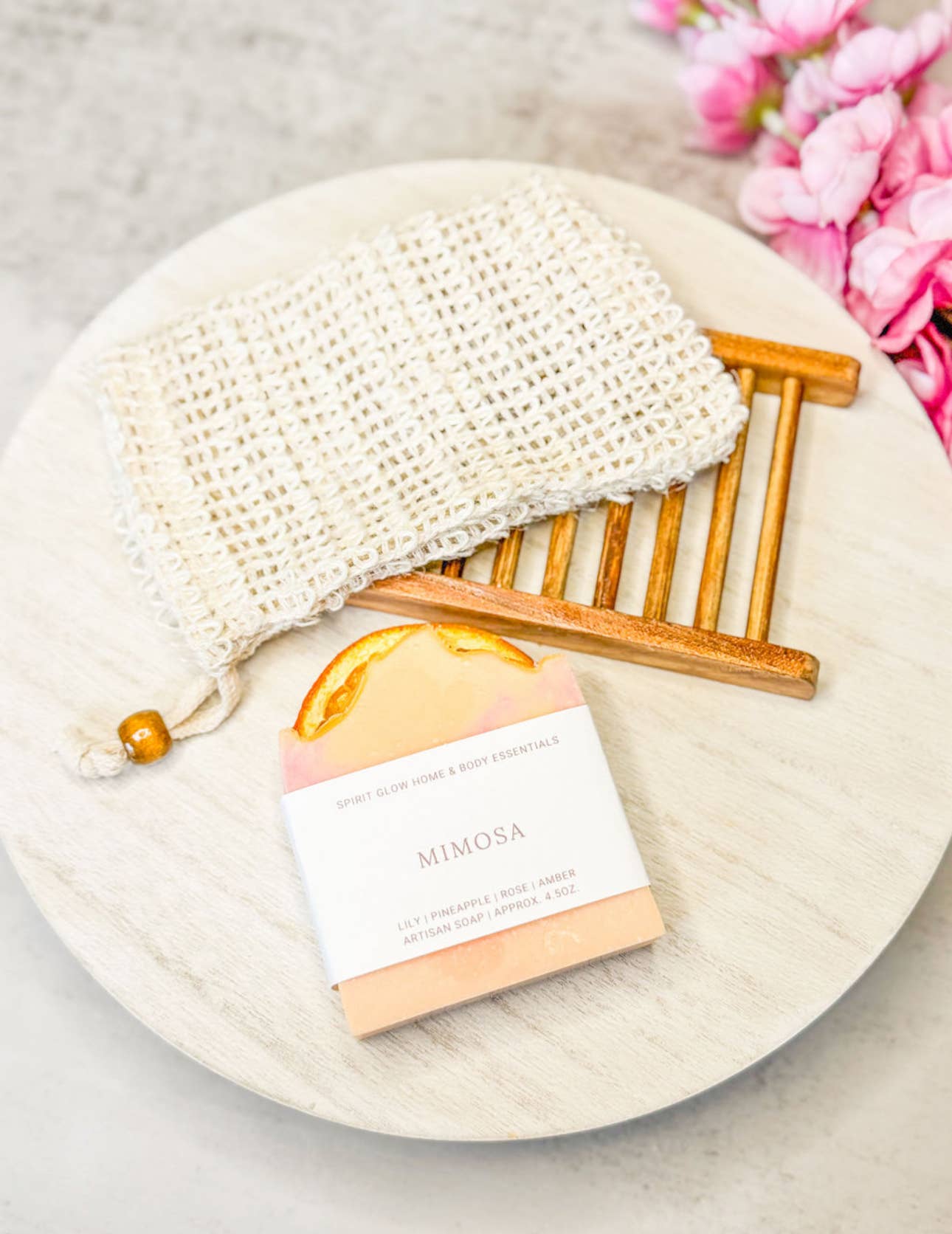 Spirit Glow Home & Body Essentials - Mimosa - Handcrafted Artisan Soap Bar