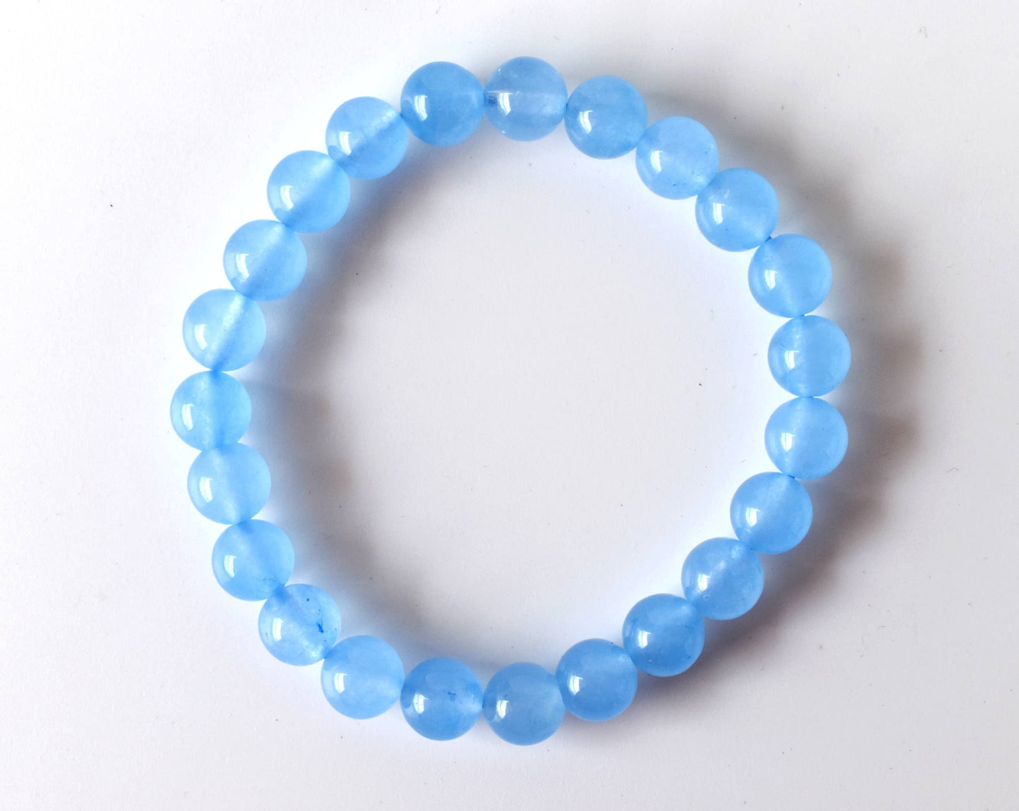 Soothing Crystals - Chalcedony Bracelet (Communication and Peace Of Mind )