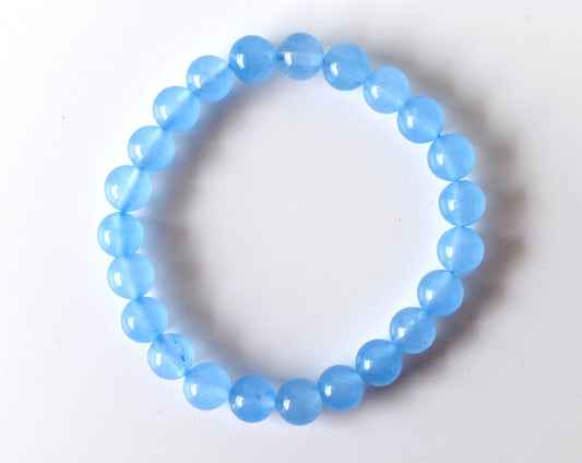 Soothing Crystals - Chalcedony Bracelet (Communication and Peace Of Mind )