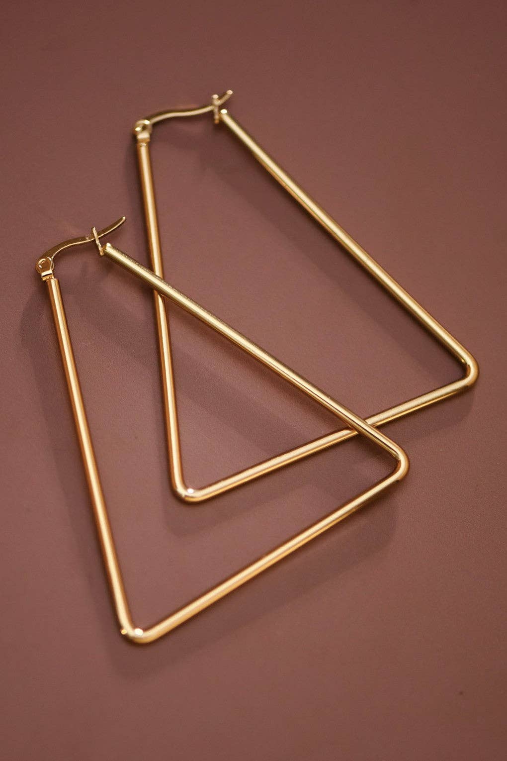 MA208 Mia Accessories - 18K Gold Plated Waterproof Stainless Steel Hoop Earrings - 7149