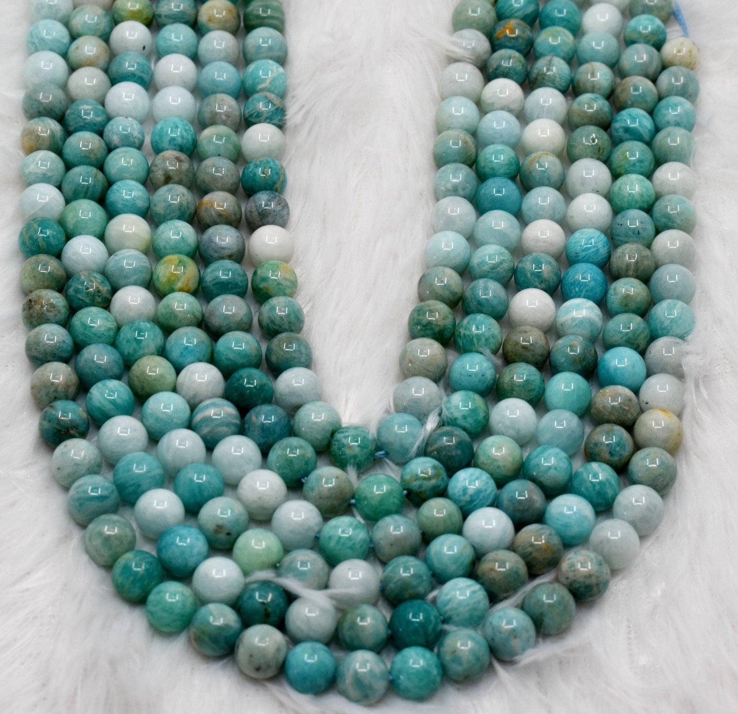Soothing Crystals - Multi Amazonite Round Beads, 4, 6, 8, 10mm Project For Beads