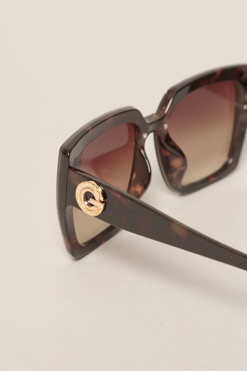 Fashion City - Tinted Lenses Square Sunglasses for Women