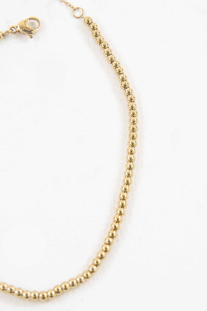 Lovoda - Micro Beaded Anklet | Gold