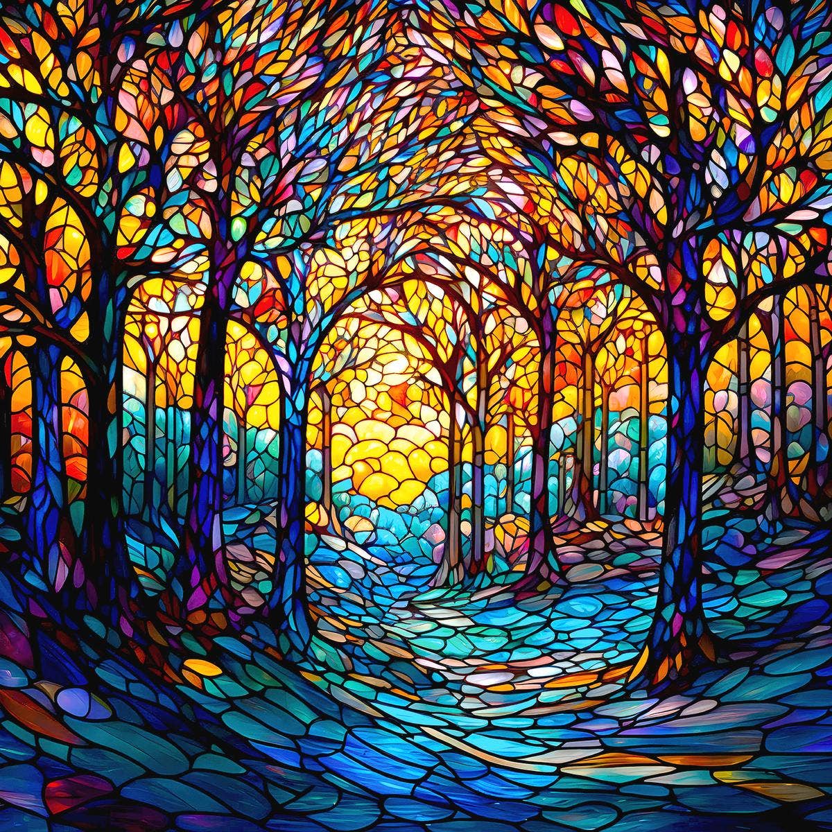 SunsOut - 0387 The Glass Forest 500 pc Puzzle