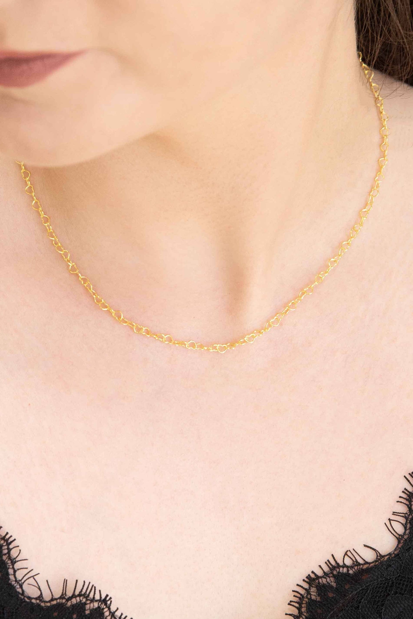 Lovoda - Chain of Hearts Necklace (18K)