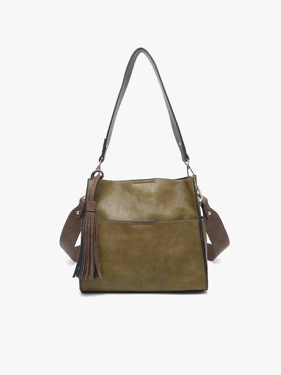 Jen & Co. - M1867 Lyla 2-in-1 Bucket Bag w/ Guitar Strap