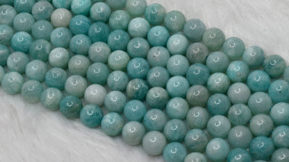 Soothing Crystals - Amazonite Round Beads, 4mm,6mm, 8mm,10mm Project For Beads