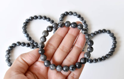 Soothing Crystals - Black Labradorite Bracelet (Good Fortune and Focus)