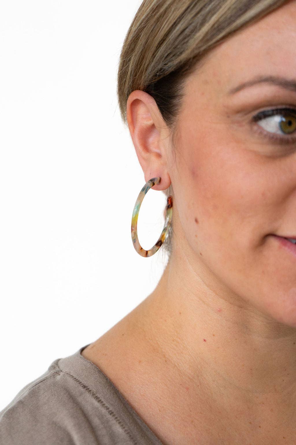 Spiffy & Splendid - Cameron Hoops - Multicolor // Gift, Earrings, Jewelry
