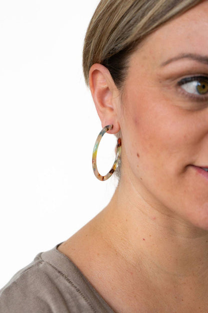 Spiffy & Splendid - Cameron Hoops - Multicolor // Gift, Earrings, Jewelry