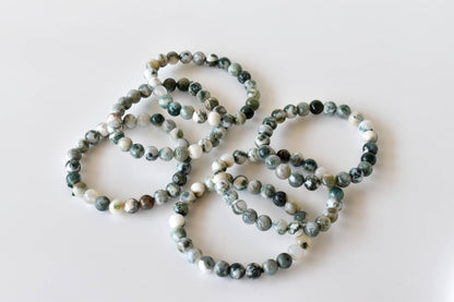 Soothing Crystals - Tree Agate Bracelet (Sense of Peace and Inner Tranquility)