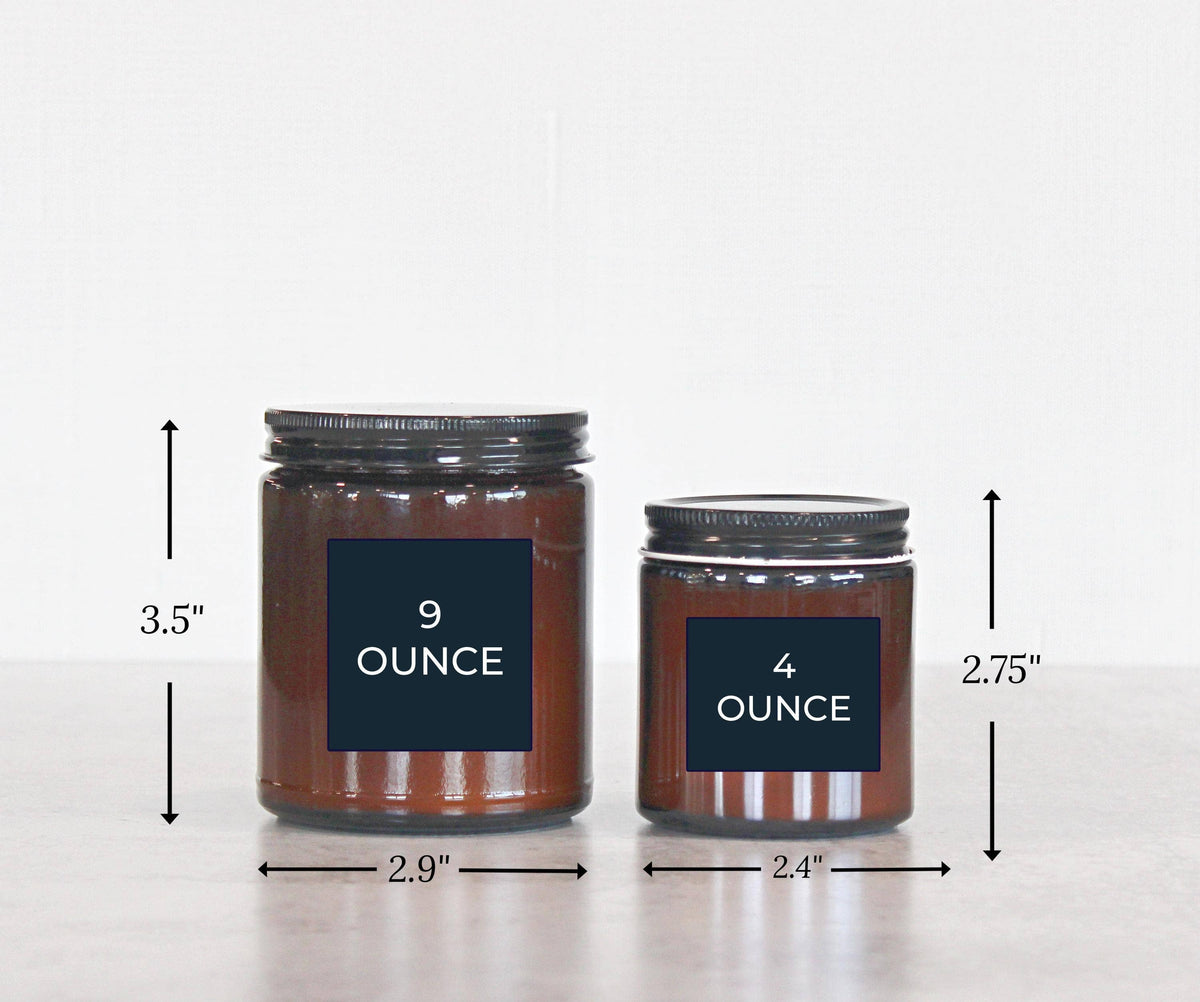 THE DANCING WICK CANDLES - Get Cozy | Amber Soy Candle | 4 oz, 9 oz | Apple Cider Scent