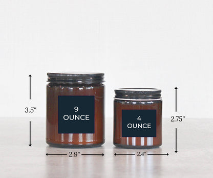 THE DANCING WICK CANDLES - Get Cozy | Amber Soy Candle | 4 oz, 9 oz | Apple Cider Scent
