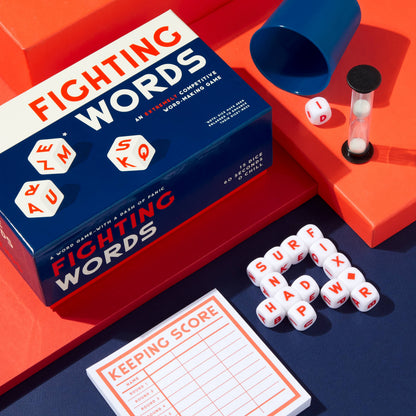 Chronicle Books - Brass Monkey Fighting Words Dice Game