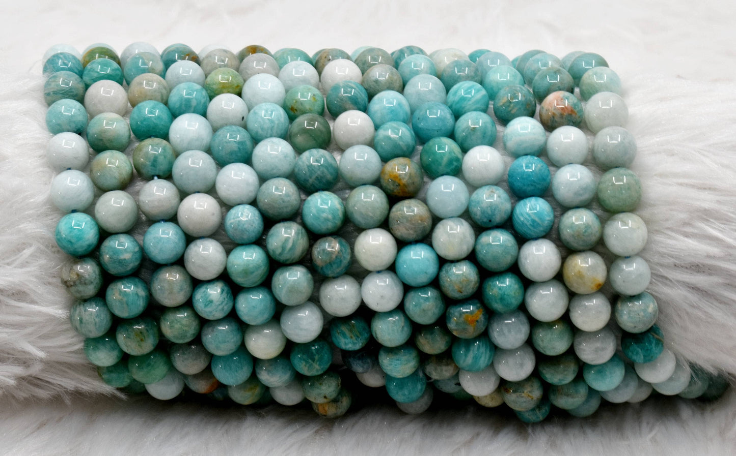 Soothing Crystals - Multi Amazonite Round Beads, 4, 6, 8, 10mm Project For Beads