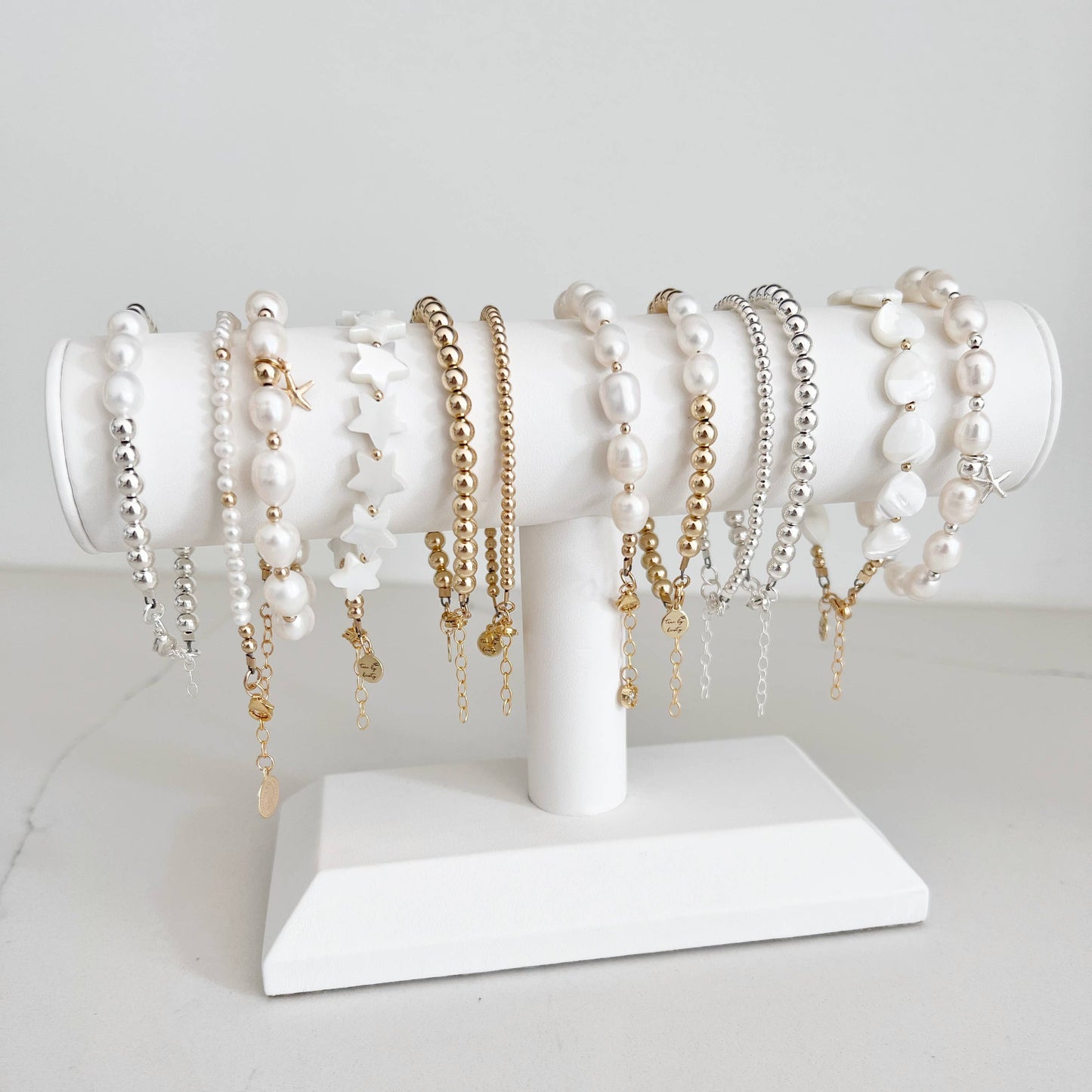 True by Kristy Jewelry - Freshwater Pearl Beaded Gold Filled Bracelet