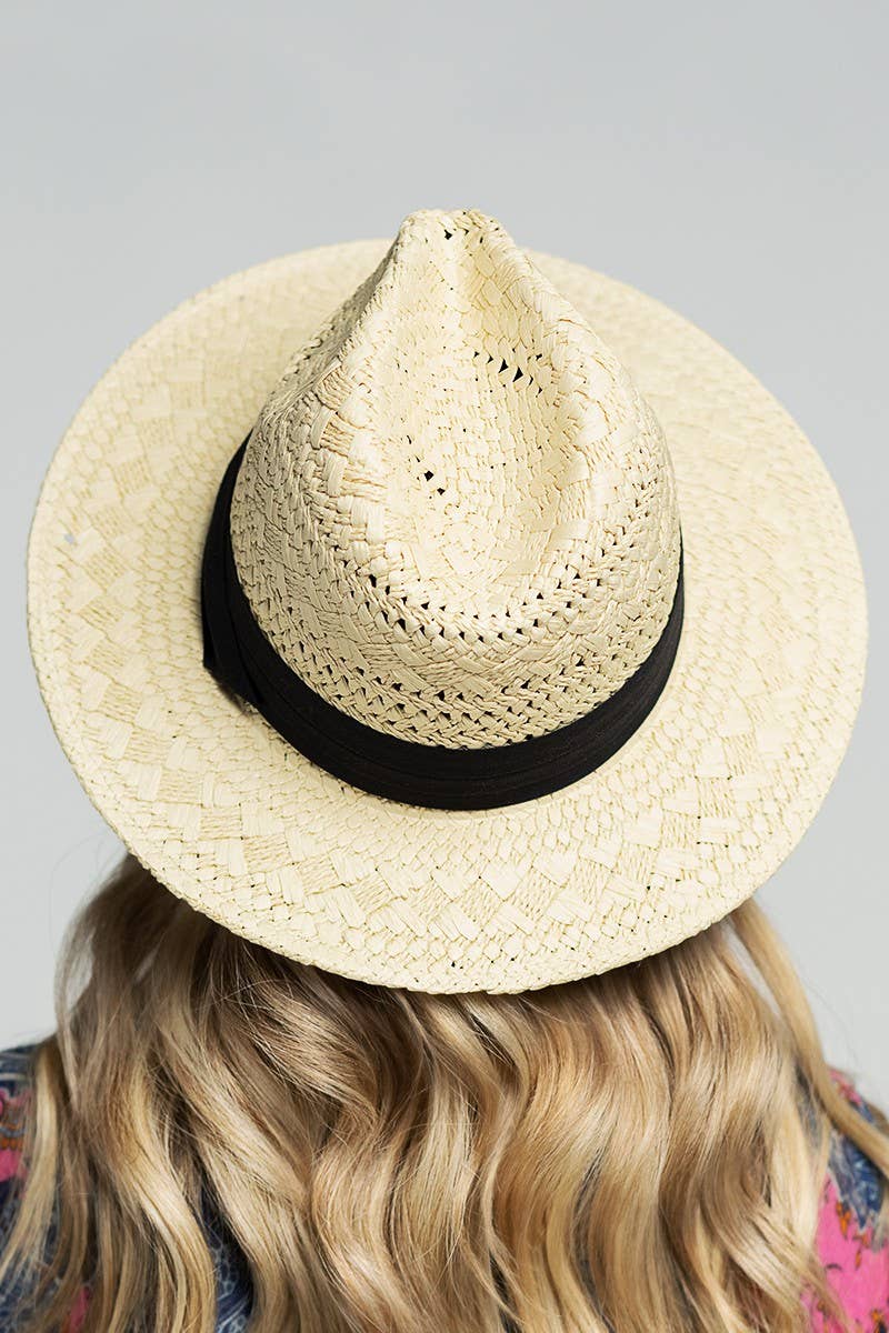 Urbanista - Panama Hat with Black Tucked Ribbon