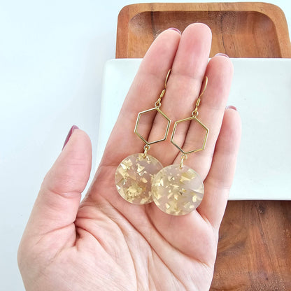 Spiffy & Splendid - Layla Earrings - Gold Flake // Gift