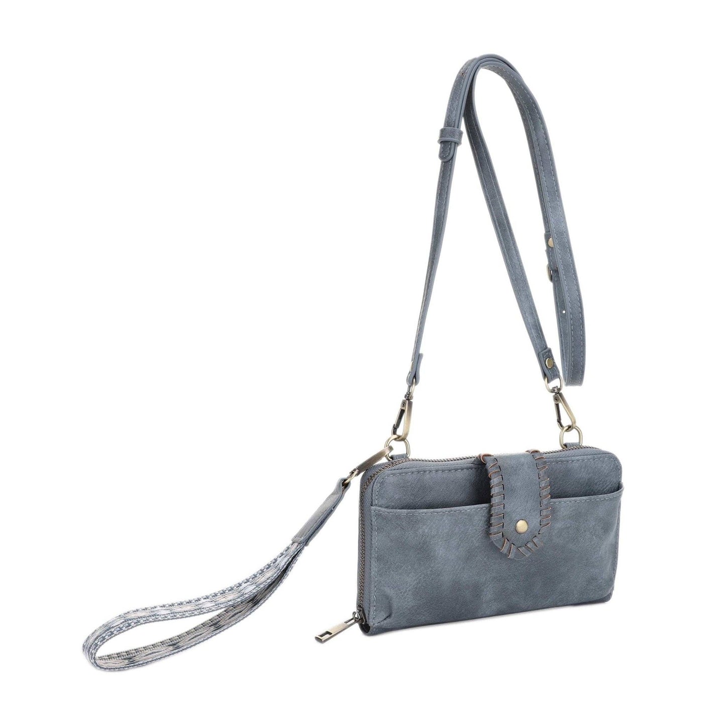 MiMi Wholesale - SV32087WW Jolie Crossbody Wallet With Boho Wrist Strap