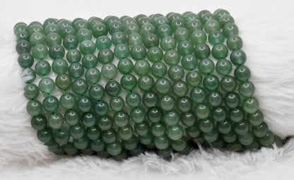 Soothing Crystals - Green Aventurine Round Beads, 4,6,8,10,12mm Mala For Beads